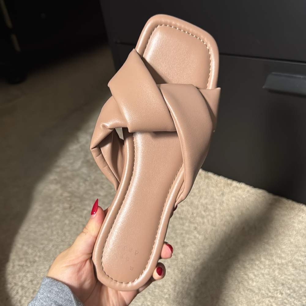 Target A New Day Tan Leather Sandals